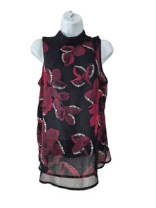 Women Next Top Vest Formal UK 16 EU 44 Black VGC - Picture 1 of 3