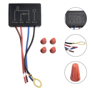 Praktische für Zuhause Küche Bad Lampe Dimmer schwarz 4 Stufen 50/60 Hz - Picture 1 of 12