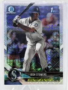 2018 Bowman Draft - Chrome Josh Stowers #BDC-190 Mojo Refractor (RC) - Picture 1 of 2