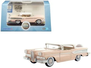 1958 Edsel Citation Chalk Pink with Frost White Top 1/87 (HO) Diecast Model - Picture 1 of 1