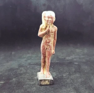 Antigua estatua egipcia antigua de Khonsu dios de la luna raras antigüedades egipcias - Imagen 1 de 6