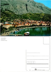 Croatia Split-Dalmatia Makarska Adriatic Sea City View Marina VTG Postcard - Picture 1 of 1