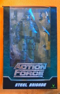 NEU! MIB Action Force Steel Brigade 1:12 Actionfigur mit Patch & Leerdossier - Bild 1 von 8