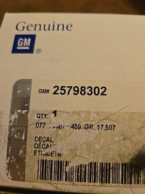 OEM NUEVO 2007-2013 Sierra Silverado Z71 lado de la cama logotipo calcomanía pegatina 25798302 Foto 1 de 2