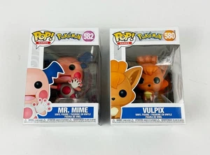 Funko POP! Pokemon Bundle Lot Mr Mime and Vulpix - Picture 1 of 6