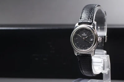 [Near MINT in Box] FENDI 210L Black Silver Roman Women's Quartz Watch From JAPAN - image 1 of 4