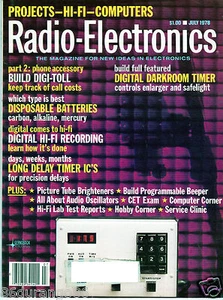 RADIO ELEKTRONIK MAGAZIN JULI 1978 DIGITALE HI-FI AUFNAHME LANGE VERZÖGERUNGSTIMER IC - Bild 1 von 1