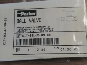 Parker Instrumentation 3/8" B-Series Ball Valve Repair Kit P/N KIT-B6LJ2-BN-SS - Picture 1 of 3
