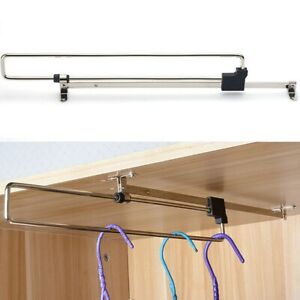 Pull Out Clothes Hanger Rail Wardrobe Organizer Rack 300/350/400/450mm
