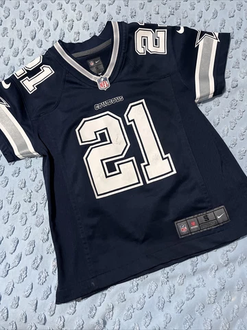 Boys Kids S Small Nike Dallas Cowboys Zeke Elliot On Field NFL Football Jersey 8 Cover