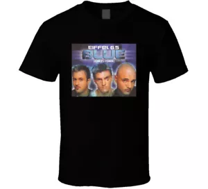 Camiseta azul Eiffel 65 One Hit Wonders cubierta individual aspecto en dificultades - Imagen 1 de 2