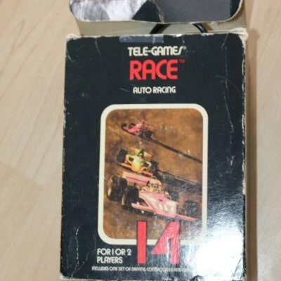 Race pak Atari 2600 - Big Box w/ Video Touch Pad vintage Video game in box rare - Image 1 of 3