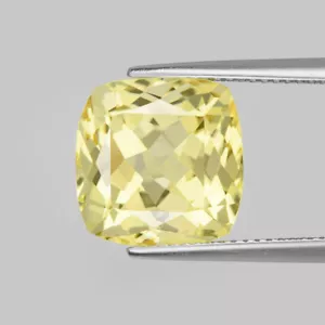 9,24 Cts Eleganti Gemma Forma Cuscino Scapolite Gialla Naturale Non Riscaldata 12,3 mm - Foto 1 di 4