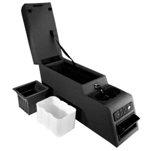 Rugged Ridge Ultimate Locking Console Black Denim Fits 76-95 Jeep CJ&Wrangl - Picture 1 of 9