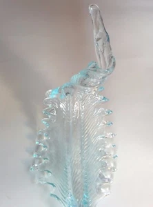 MURANO KRONLEUCHTER VENEDIG ERSATZTEIL SPARE PART RECHANGE GERADE BLATT FOD36/2 - Bild 1 von 8