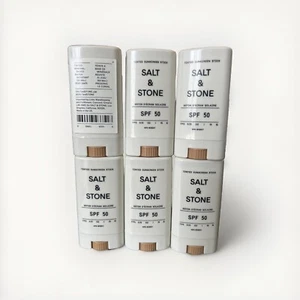 Salt & Stone FPS 50 Protector Solar Barra 15 GR Nuevo Envío Rápido Dentro de EE. UU. Paquete De 6 - Imagen 1 de 2