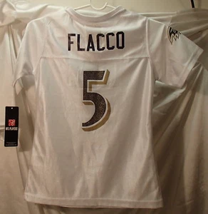 Camiseta de fútbol americano Joe Flacco Baltimore Ravens NFL niñas jóvenes talla 7/8 mediana - Imagen 1 de 2