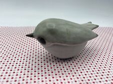 Andersen Design Studio Art Pottery Bird Figurine Gray Signed AD
