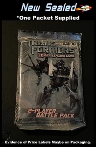 Transformers 3D Battle Card Game 2 Player Battle Pack (Random Contents) New - Foto 1 di 3