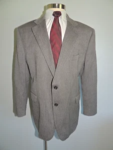 MARKS & SPENCER GRAY 100% WOOL 2 BUTTON SPORT COAT 50R - Picture 1 of 8