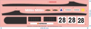 'Rob Millin' Holden Torana Decals - 1/18 - Water Decal - Bild 1 von 2