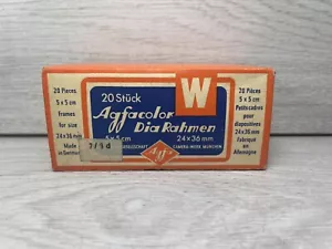 Agfacolor Dia Rahmen Slides (20pcs) 24 x 36mmor 5 x 5 cm Art. - Picture 1 of 4