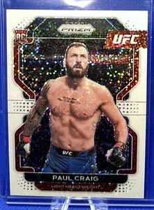 2022 Panini Prizm UFC Paul Craig Rookie RC White Sparkle SSP Rare Rookie - Picture 1 of 2