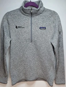 Patagonia Womens Better Sweater 1/4 Zip Size M Fleece Grey - Picture 1 of 15