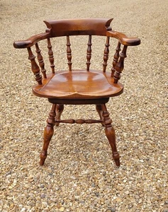 Royal Oak For Harrods Elm Seated Swivel Office Chair - Picture 1 of 7