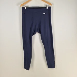Reebok womens leggings size XL navy blue stretch skinny 088439 - Picture 1 of 9