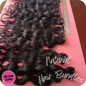 100% Raw Unprocessed Natural Hair Extension Classic Wavy 12A Grade Lots - Picture 1 of 6