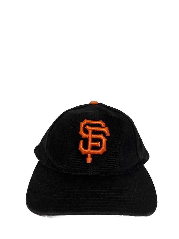 Sombrero ajustable bordado vintage MLB San Francisco Giants negro y naranja Foto 1 de 4
