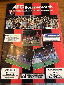 Bournemouth v Stoke City 1991/92