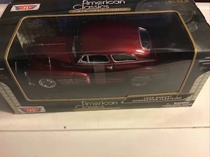 1948 Chevy Aerosedan Fleetline 1/24 Druckguss Motormax brandneu in Box Vintage Auto - Bild 1 von 5