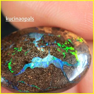8.55 TCW Natural AUSTRALIAN Boulder MATRIX Opal Stone +VIDEO - Picture 1 of 7