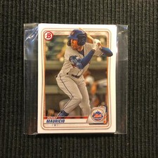 2020 BOWMAN NEW YORK METS BASE TEAM SET 5 CARDS  RONNY MAURICIO +