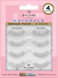 Eylure Fake Eyelash and Adhesives, 020/Black, 3 Count Style Name:Eyelashes - Picture 1 of 12