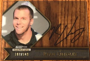 2012 Press Pass Showcase GOLD Autograph Ryan Lindley SC-RL #’d 107/149 - Picture 1 of 2