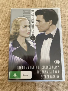 DVD Movie Film R4 Drama -Classic Trio Secret Mission Day will dawn Colonel Blimp - Picture 1 of 2