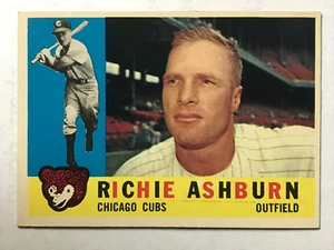 1960 Topps Set-Break #305 Richie Ashburn Chicago Cubs EX-EXMINT FANTASTISCHE FARBE - Bild 1 von 2