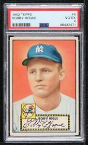 1952 Topps Bobby Hogue (Red Back) #9.1 PSA 4 Rookie RC