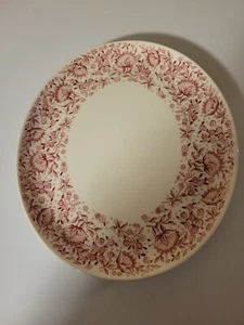 Carefree True China by Syracuse Mayflower Red Pink Roxbury Meat Platter - Picture 1 of 2