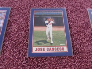 1990 Pepsi Jose Canseco #3 Oakland Athletics