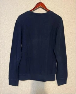 Maglione girocollo uomo A.P.C blu cotone minimalista classico taglia media - Foto 1 di 5