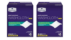 Member Mark Salviette 240Ct (Confezione da 2) Asciugamani da Bagno per Adulti - Foto 1 di 12