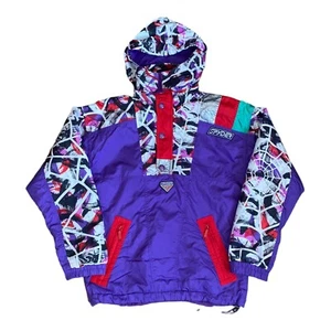 Kids Spyder Ski Jacket Size 14 Purple Quarter Zip Hooded Great Used Condition - Picture 1 of 19