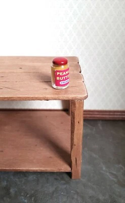HUDSON RIVER Dollhouse Miniature Peanut Butter Jar Creamy 1:12 Scale Food Groceries Kitchen