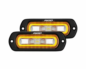 Rigid Industries 53223 SR-L Series Off-Road Spreader Pod Amber Halo Pair - Picture 1 of 3