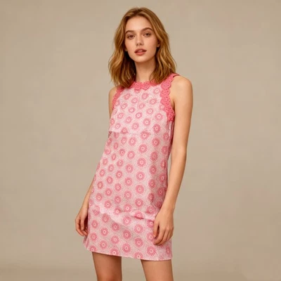 Nuevo con etiquetas Mini Vestidos Manoush Bordados para Mujer Rosa Talla 4 Algodón Foto 1 de 4