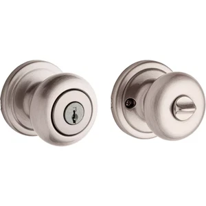 (lot of 3) Kwikset Satin Nickel Hancock Knob - Keyed 740H 15 - Picture 1 of 1